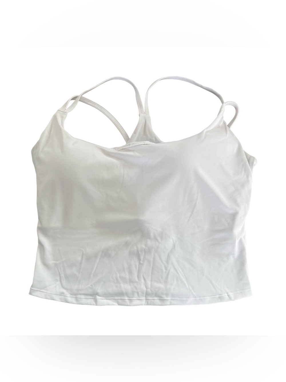 Fabletics Principal Built-In Bra Tank White NWT Size XXL/1X